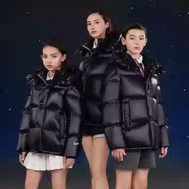 高梵 连帽舒适柔软轻盈羽绒服 皇家蓝 青少年