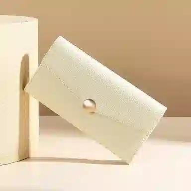 TUCANO Classic Leather Wallet Elephant Gray Ivory