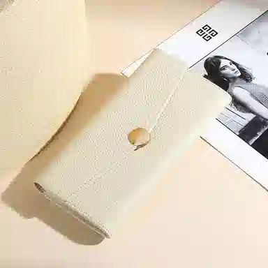 TUCANO Classic Leather Wallet Elephant Gray Ivory