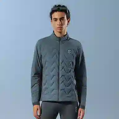 马孔多 跑步外套长袖锁温超轻羽绒服 男款