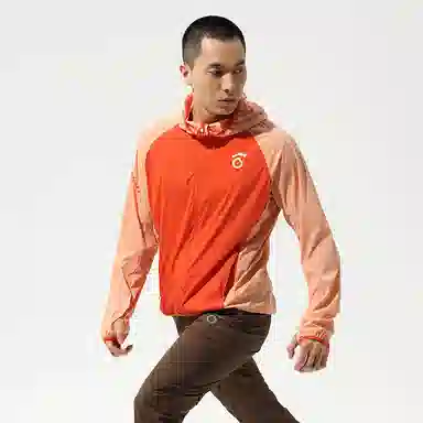 马孔多 舒适简约百搭休闲连帽插肩防晒服 男款 桃子果冻