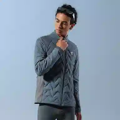 马孔多 跑步外套长袖锁温超轻羽绒服 男款