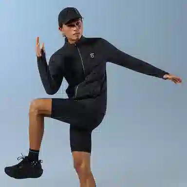 马孔多 跑步外套长袖锁温超轻羽绒服 男款