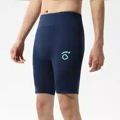 马孔多 分区加压凉感防晒后腰大兜半马全马运动短裤 男款 夜海蓝