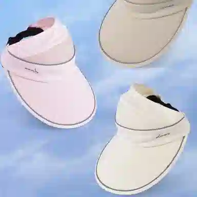 氧气樱桃 夏季大檐防晒遮阳百搭高级户外骑车沙滩舒适透气 涤纶 空顶帽 男女同款情侣款