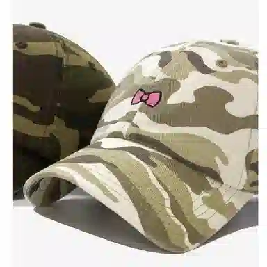 Oxygen Cherry Korean Style Sun Protection Bow Cap