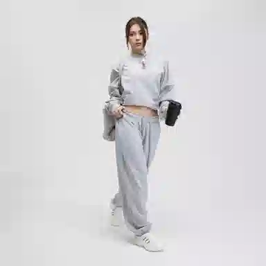 无畏东方 宽松束脚裤宽松极简纯色休闲裤 男女同款