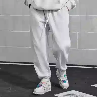 无畏东方基础卫裤健身针织束脚美式复古休闲宽松运动男女士秋 冬季