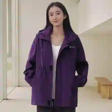 赛琪 美式多巴胺色系时尚潮流日常通勤工装斜拉链设计感登山徒步百搭宽松机能防风防水夹克外套 男女同款