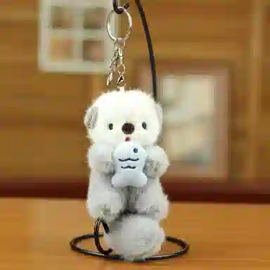 OFLY Cute Plush Otter Bag Doll Keychain