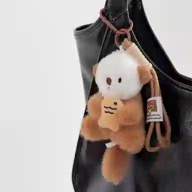 OFLY Cute Plush Otter Bag Doll Keychain