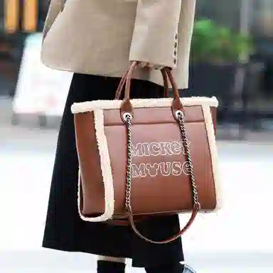 Disney Mickey Tote Bag Brown