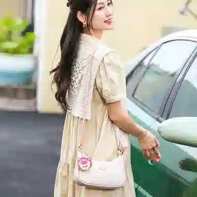 Disney Strawberry Bear Series Shoulder Bag