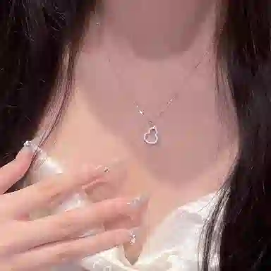 聆听花开 新中式感福禄国风个性小众日常通勤优雅气质清冷感轻奢高级#好运 玉髓 项链 女款