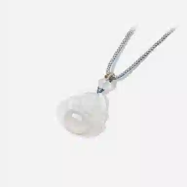 聆听花开 幸运佛公白月光笑口常开佛转运珠高级感时尚设计感 玉髓 项链 男女同款情侣款