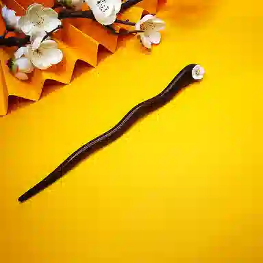 聆听花开 新中式灵动梅百搭气质 高级感简约中式 合金 发簪 女款