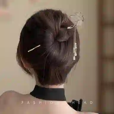 聆听花开 新中式蝴蝶 步摇简约流苏高级感轻奢复古旗袍国风#好运 合金 发簪 男女同款情侣款