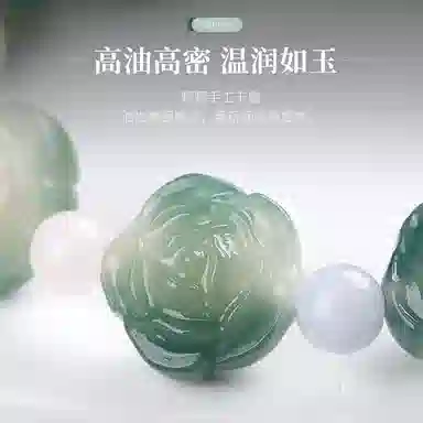 聆听花开 雕刻炭烧招财绕指柔文玩佛珠文雅气质精致复古创意设计好运福气时尚搭配古典韵味高级感小众 菩提根 山茶花手串 男女同款情侣款