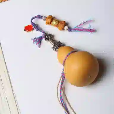 聆听花开 新中式招财进宝如意养剑全铜七星剑插配手工饰品创意文玩挂件 葫芦 摆件 男女同款情侣款