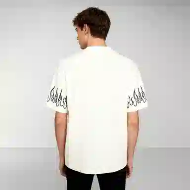 Vision of Super Flame Embroidery T-Shirt