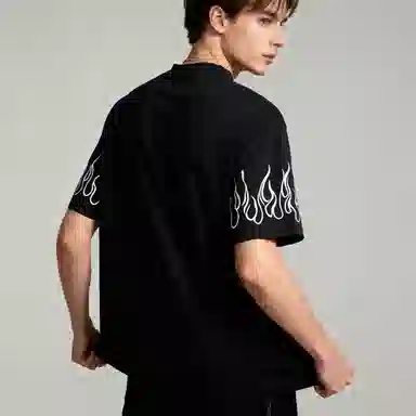 Vision of Super Flame Embroidery T-Shirt