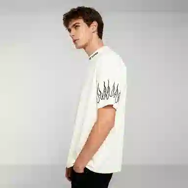 Vision of Super Flame Embroidery T-Shirt