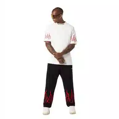 Vision of Super Flame Print T-Shirt White