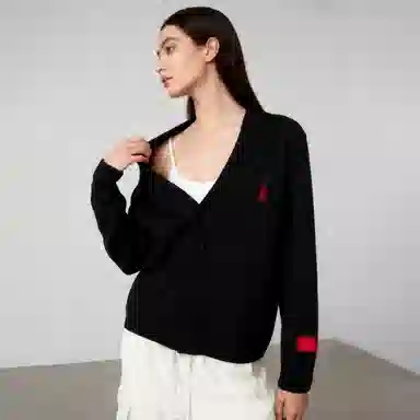 Vision of Super V-Neck Cardigan Black