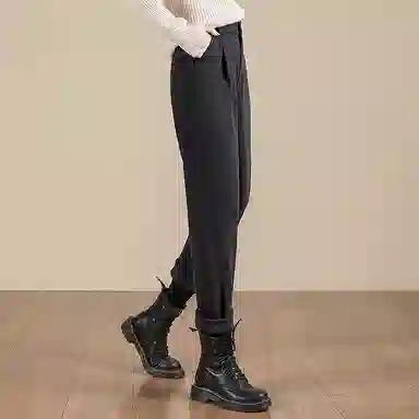 丝柏舍 高腰简约百搭休闲裤 女款 深灰色