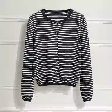 她池 简约百搭时尚短款针织衫 女款