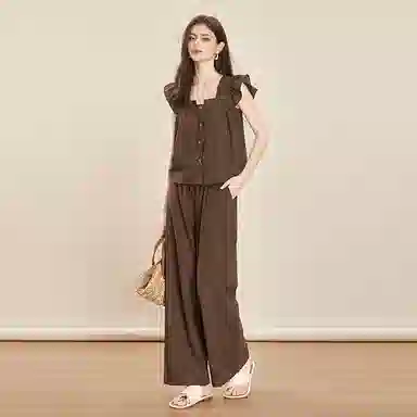 Taqi Two-Piece Set Brown