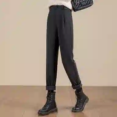 丝柏舍 高腰简约百搭休闲裤 女款 深灰色