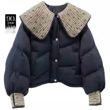 Cypress 90 White Duck Down Beaded Coat