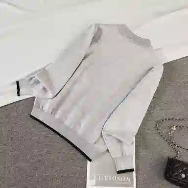 她池 优雅宽松款长袖针织衫 女款