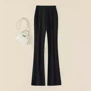 她池 通勤简约高腰休闲裤 女款