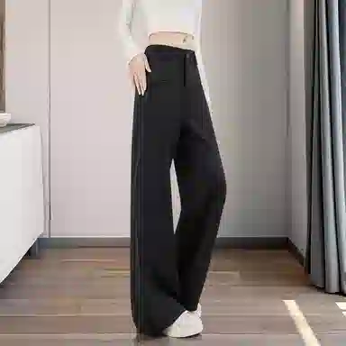 她池 简约高腰显瘦休闲裤 女款