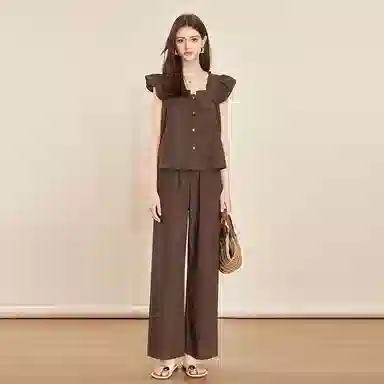 Taqi Two-Piece Set Brown