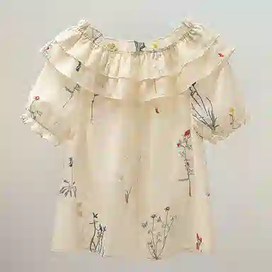 丝柏舍 宽松舒适休闲短袖衬衫 女款