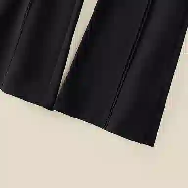 她池 通勤简约高腰休闲裤 女款