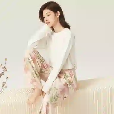 顶瓜瓜 休闲印花透气宽松睡裤 女款