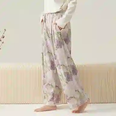 顶瓜瓜 休闲印花透气宽松睡裤 女款