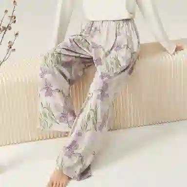 顶瓜瓜 休闲印花透气宽松睡裤 女款