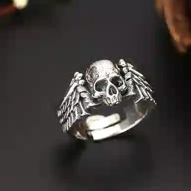 tkb Skull Ring S925 Silver