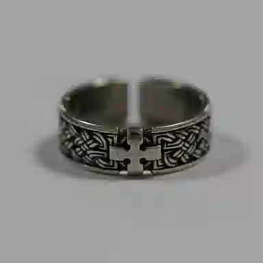 tkb Retro Cross Alloy Ring