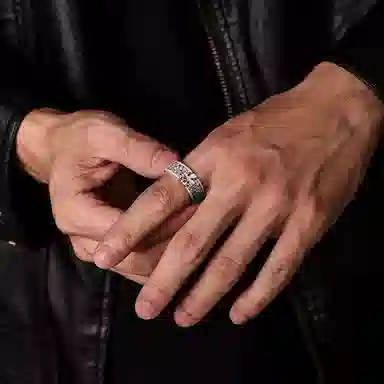 tkb Retro Cross Alloy Ring