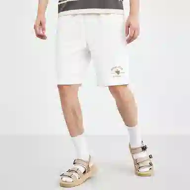 SEPTWOLVES Logo Print Shorts Black