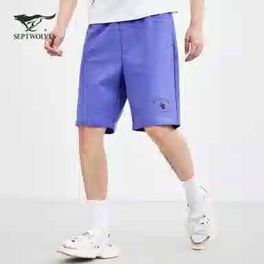 SEPTWOLVES Logo Print Shorts Black