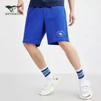 SEPTWOLVES Logo Print Shorts Black