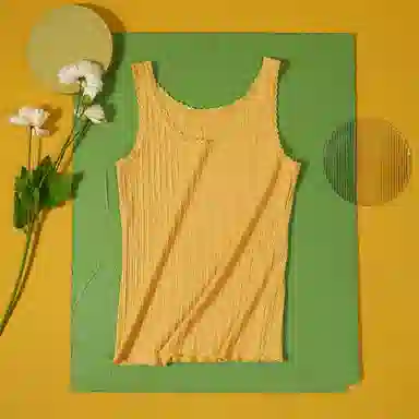 红豆 百搭纯色蕾丝打底外穿背心 女款