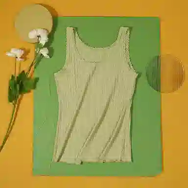 红豆 百搭纯色蕾丝打底外穿背心 女款